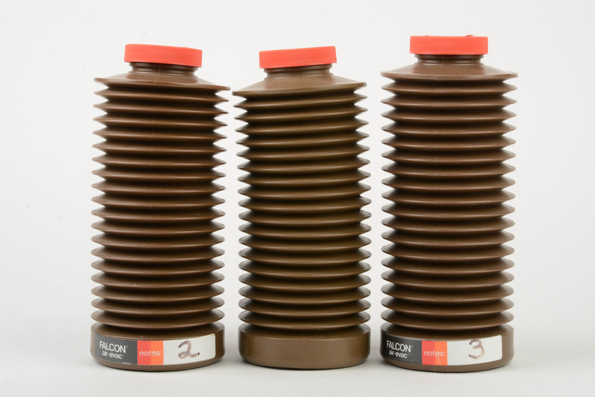 3X Falcon Air-Evac Air Evacuation Storage Bottle 1-Quart, Clean