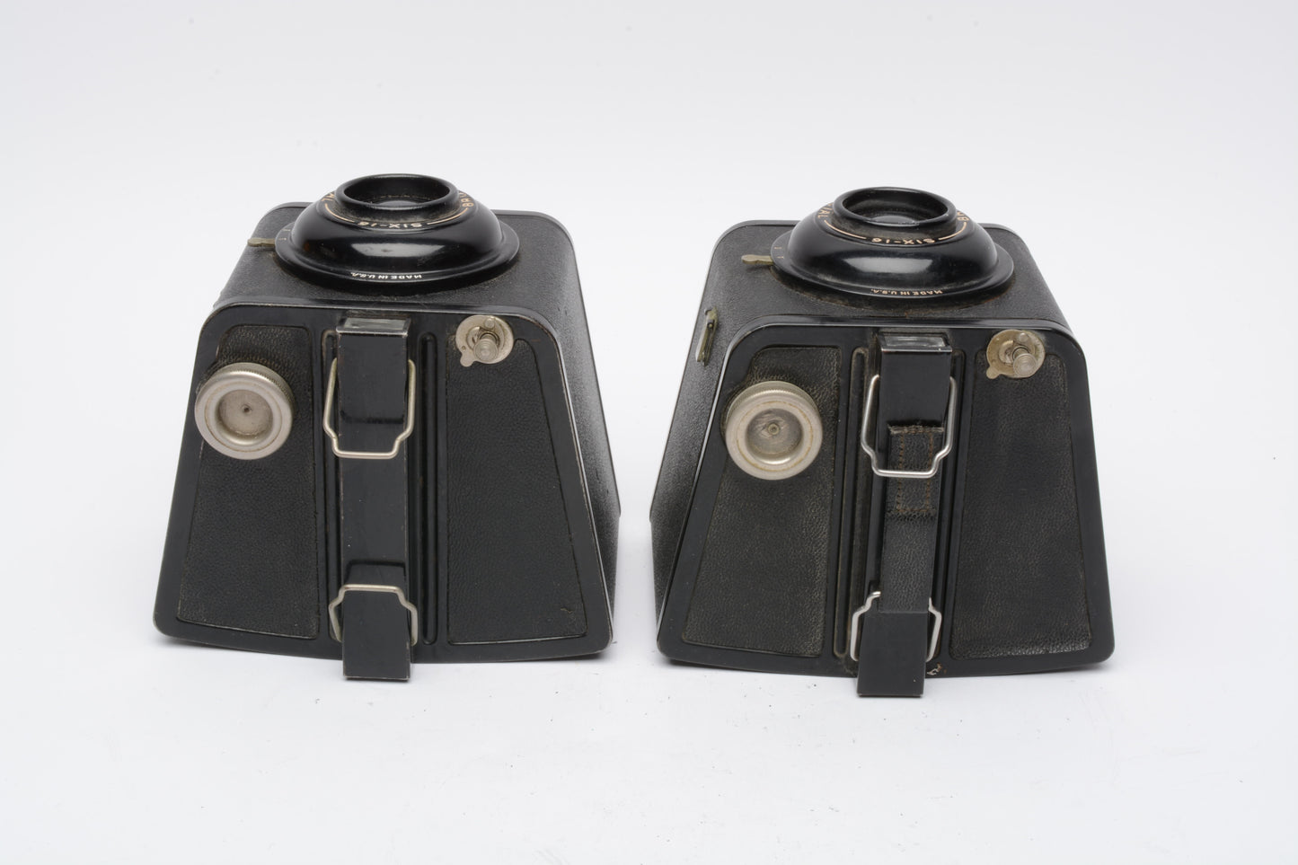 Set of 2 Kodak Six-16 Brownie Special Classic Box Cameras, Perfect Book-ends, Vintage