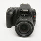 Canon EOS Rebel SL2 body, battery, charger, strap, UV, only 7147 acts!