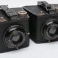 Set of 2 Kodak Six-16 Brownie Special Classic Box Cameras, Perfect Book-ends, Vintage