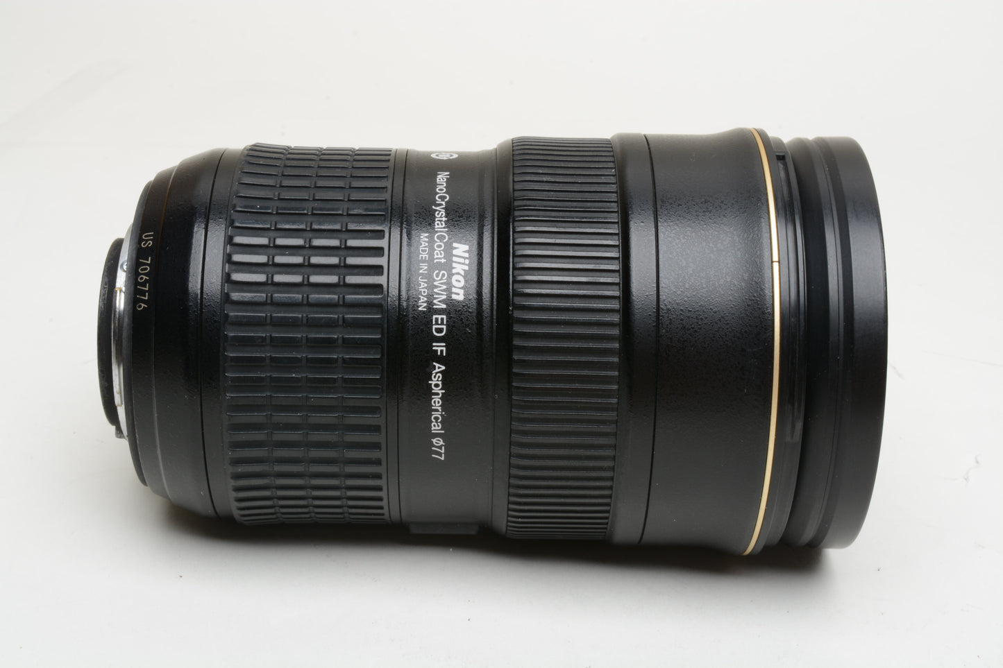 Nikon AF-S Nikkor 24-70mm f2.8G ED N zoom lens, caps, hood, boxed, USA Version, sharp!