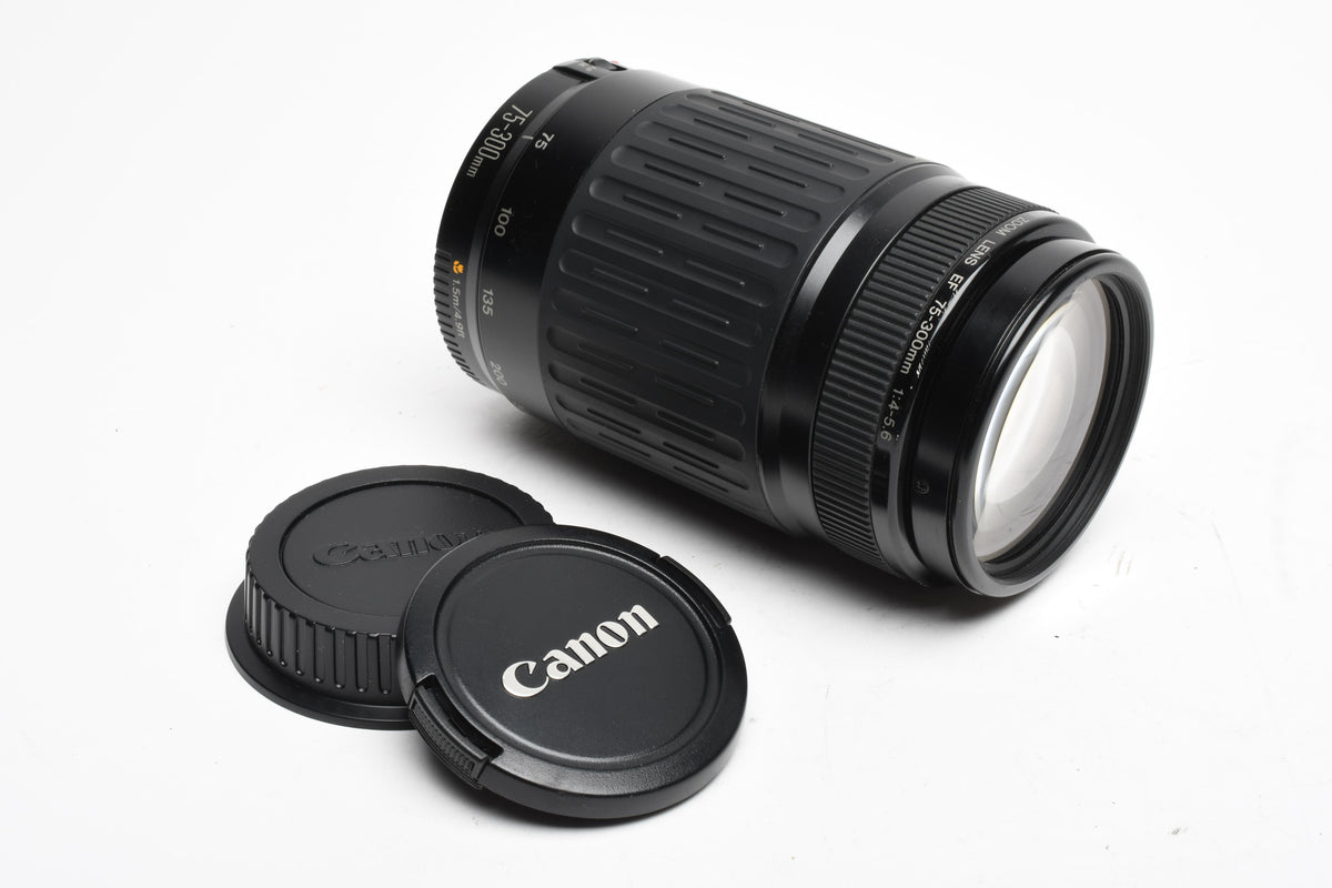 Canon EF 75-300mm f4-5.6 Telephoto zoom, caps, Great!