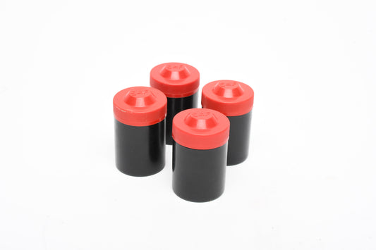 4X reloadable 35mm film cartridges w/ 4x matching canisters - Mint-