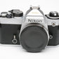 Nikon FE chrome 35mm SLR body, new seals, very clean, nice!