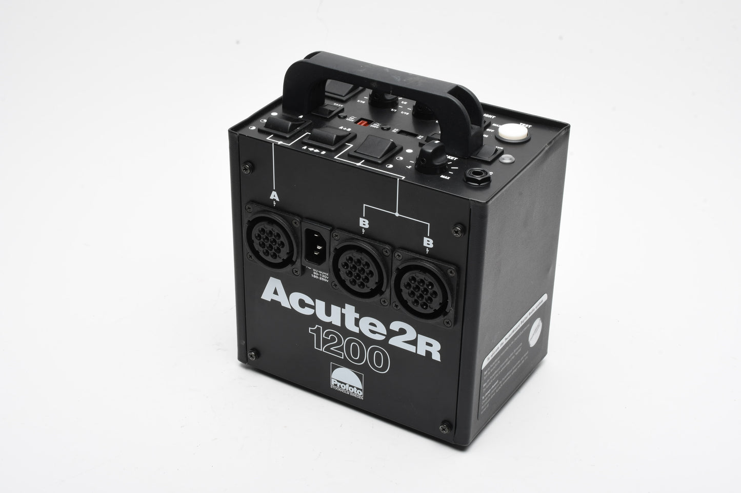 Profoto Acute 2R 1200W Flash Lighting Kit w/2 Acute D4 Heads, Case, Great!