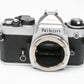 Nikon FE chrome 35mm SLR body, new seals, very clean, nice!