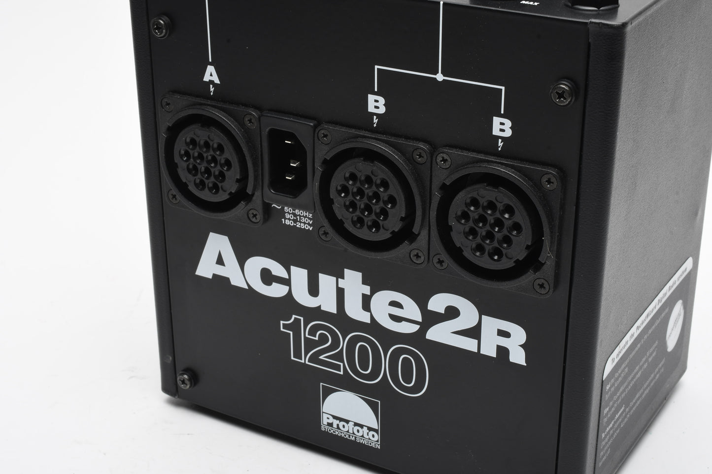 Profoto Acute 2R 1200W Flash Lighting Kit w/2 Acute D4 Heads, Case, Great!