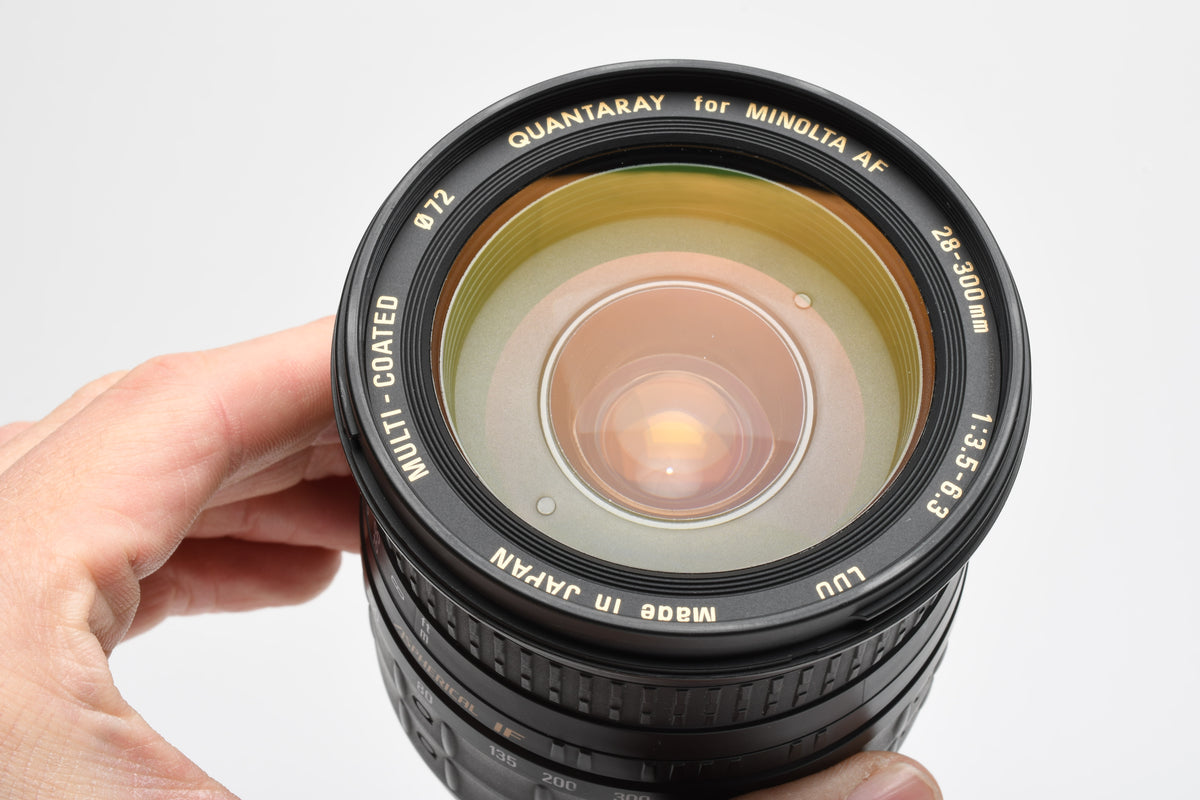 Quantaray Tamron MC LDO AF 28-300mm f3.5-6.3 Telephoto Macro Zoom Lens for Maxxum / A-Mount