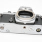 Nikon FE chrome 35mm SLR body, new seals, very clean, nice!