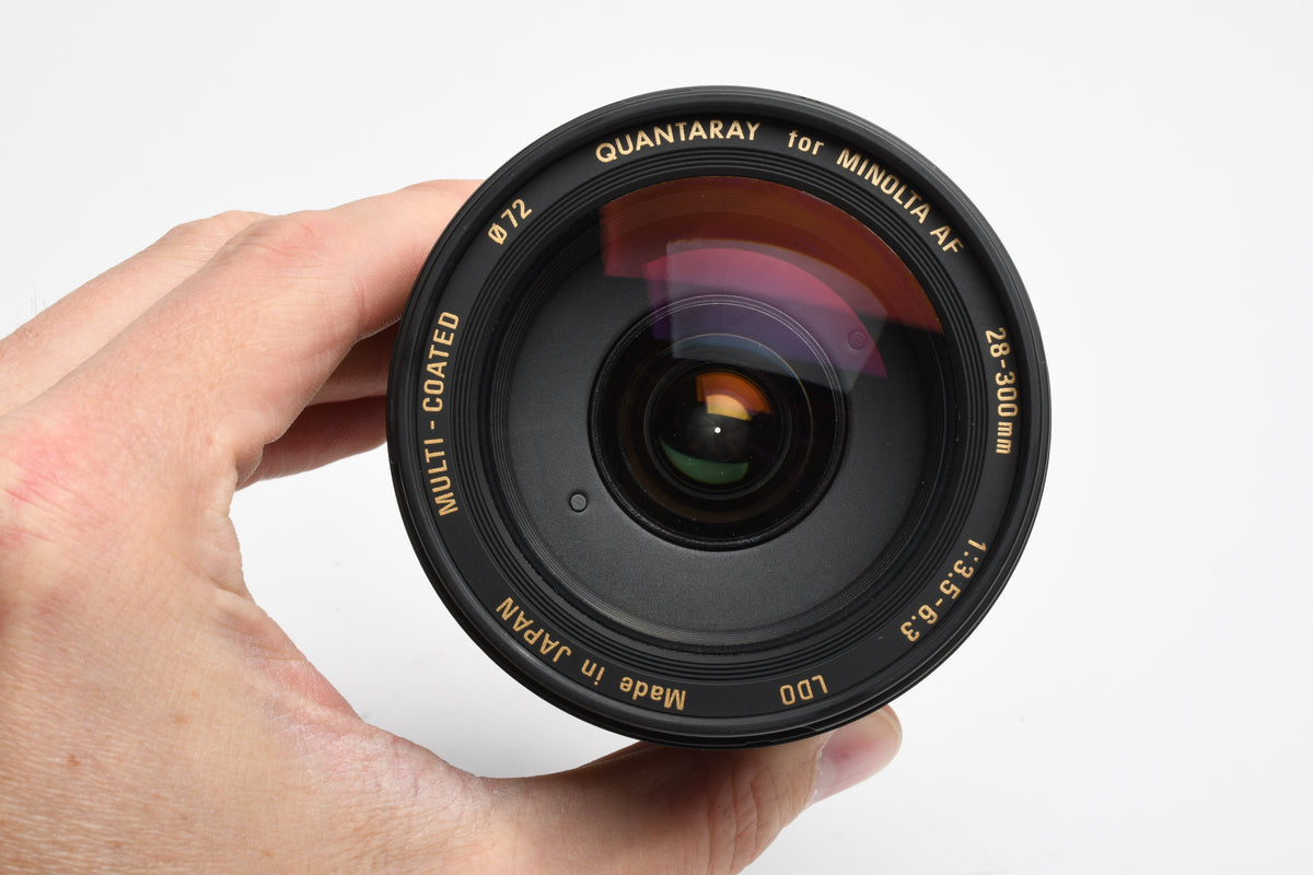 Quantaray Tamron MC LDO AF 28-300mm f3.5-6.3 Telephoto Macro Zoom Lens for Maxxum / A-Mount