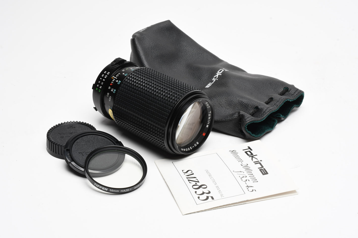 Tokina RMC 80-200mm f3.5-4.5 w/Pouch+UV, Great, Minolta MD Mount