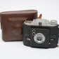 Ansco Flash Clipper Camera 2 1/8 x 2 1/2 format, Shutter works, w/Case, Vintage