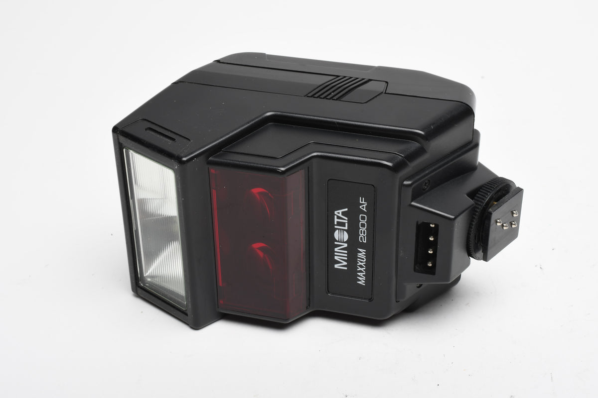 Minolta Maxxum AF 2800AF flash, diffuser, tested, Good!