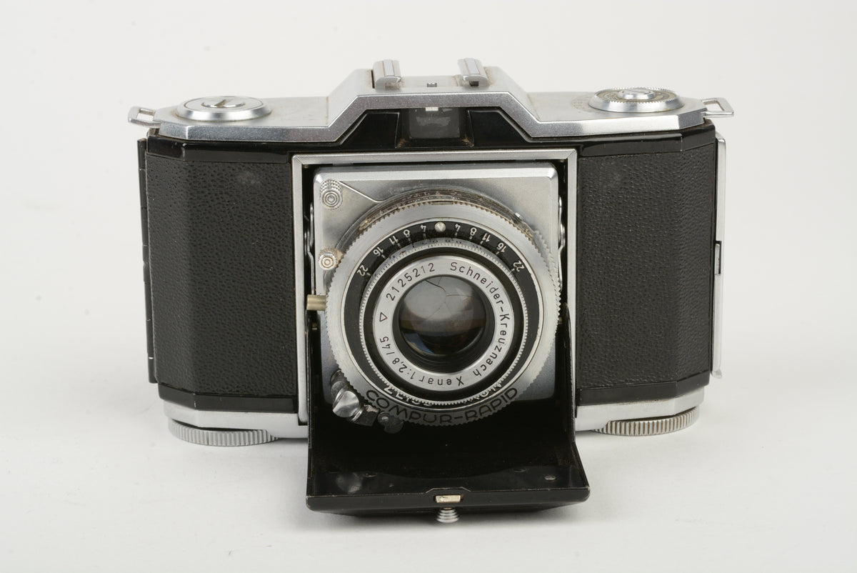 Zeiss Ikon Ikonta 35 (Model 522/24) w/Xenar 45mm f2.8, Case, Parts or Repair