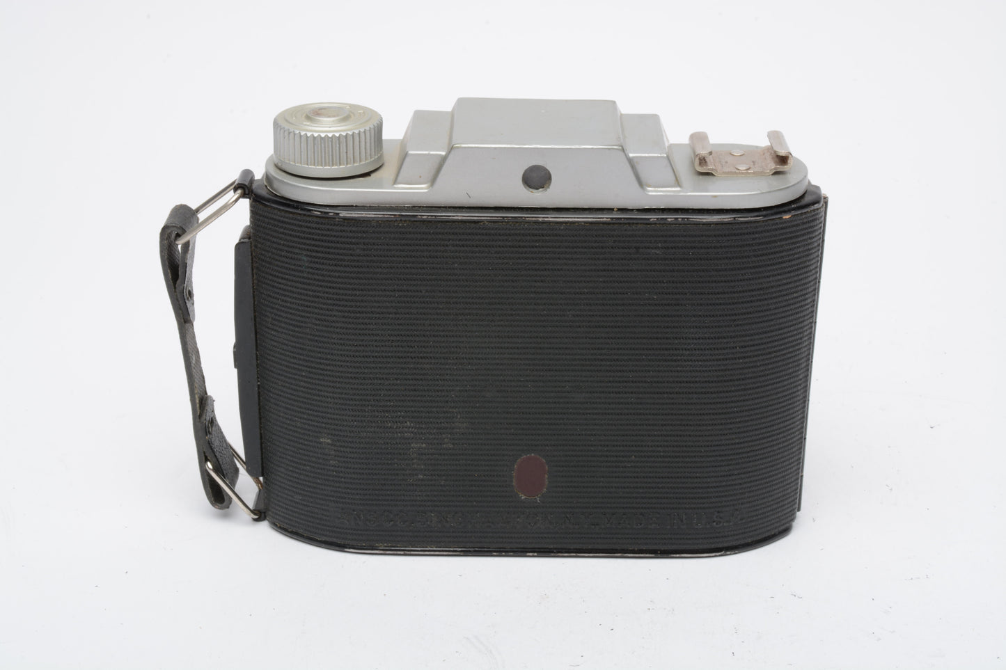 Ansco Flash Clipper Camera 2 1/8 x 2 1/2 format, Shutter works, w/Case, Vintage