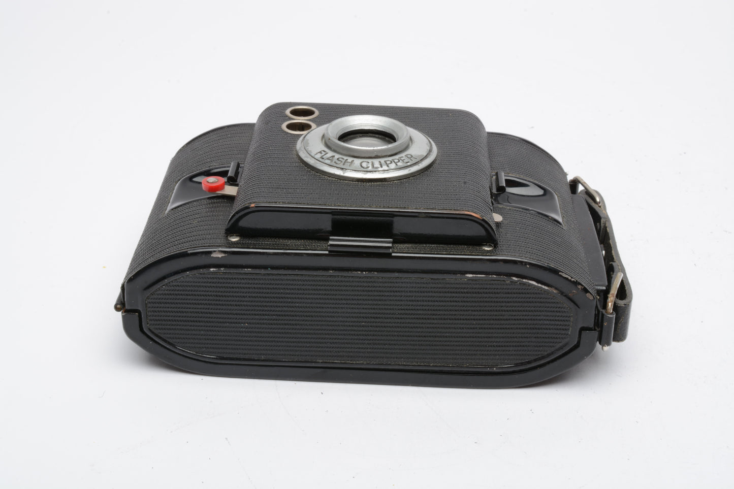 Ansco Flash Clipper Camera 2 1/8 x 2 1/2 format, Shutter works, w/Case, Vintage