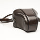 Nikon Nikkormat brown leather eveready fitted case, strap, nice & clean