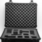 Pelican 1550 Black weatherproof case 20.7 × 17.2 × 8.4", clean, w/cut-up foam