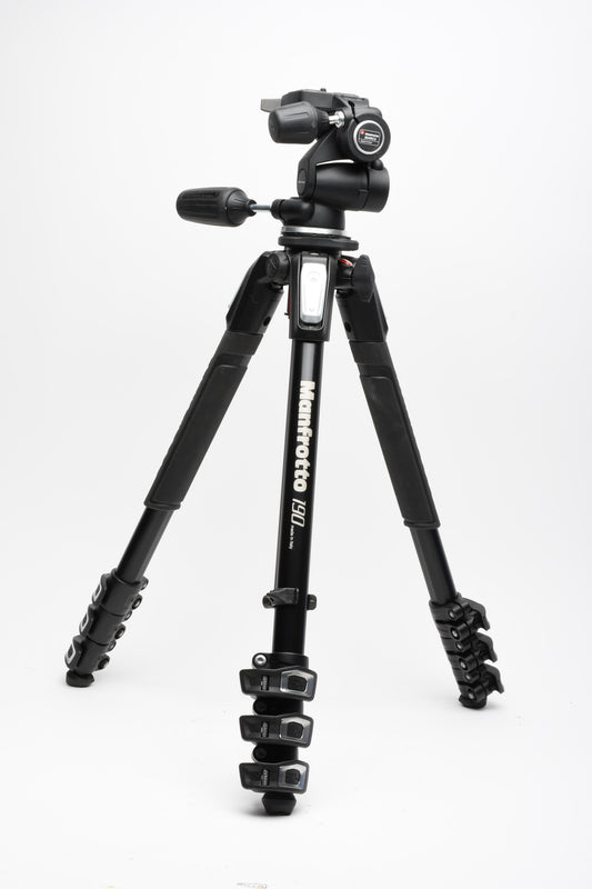 Manfrotto 190 MT190XPRO4 tripod w/804RC2 head, Very clean, Nice quality
