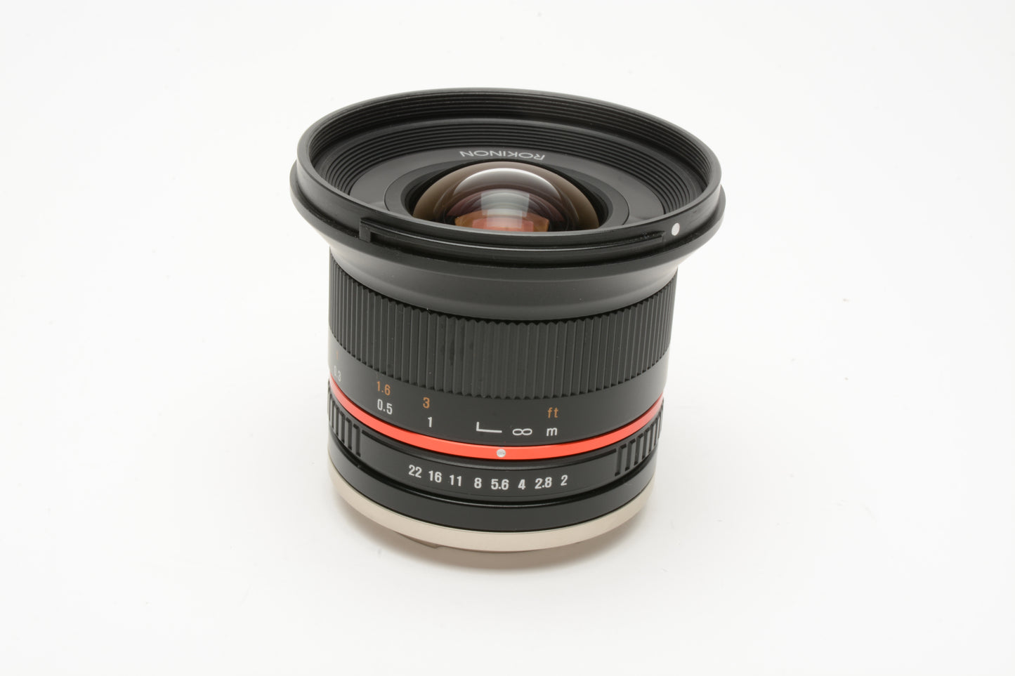 Rokinon 12mm F2 NCS CS E Lens for Sony E-Mount w/Caps, Hood, Mint-