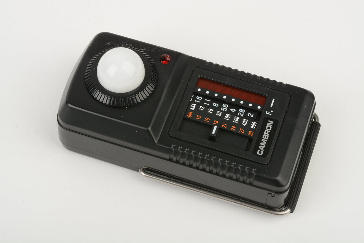 Cambron F-2 Flash Meter, Case, Strap, Clean, tested