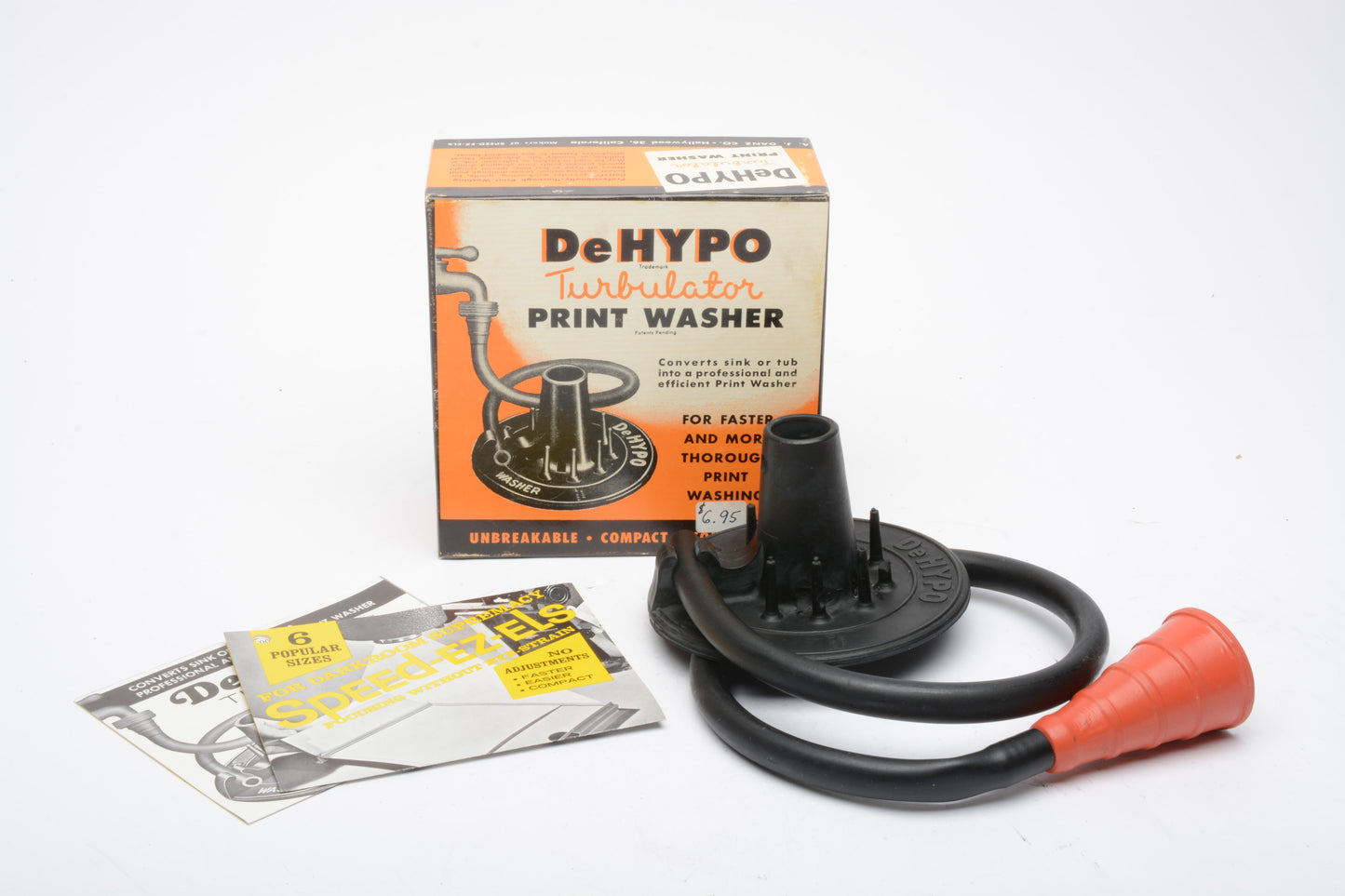 DeHypo Turbulator Dark Room Photo Print washer, boxed, Mint-