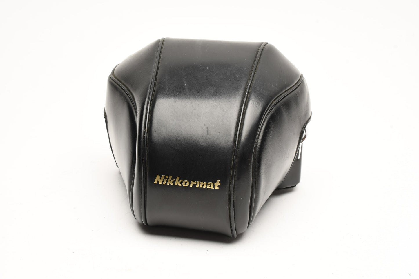 Nikon Nikkormat black leather eveready fitted case, nice & clean
