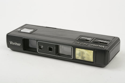 Vivitar 742 XL 110 camera in jewel case, clean + Instructions