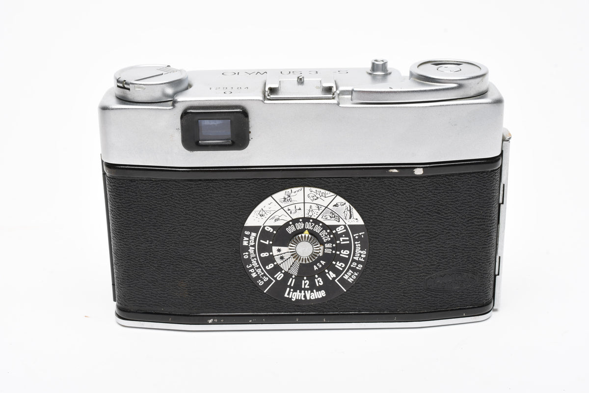 Olympus 35 S 35mm Rangefinder Camera w/4.8cm f2.8, Case, Works!