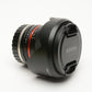 Rokinon 12mm F2 NCS CS E Lens for Sony E-Mount w/Caps, Hood, Mint-