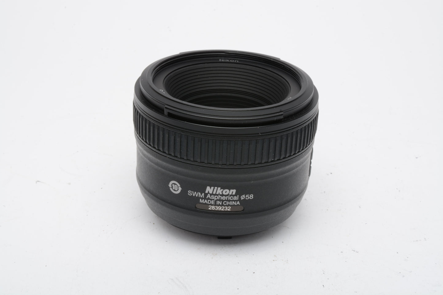 Nikon AF-S Nikkor 50mm f1.8G Lens, boxed, USA MFR #2180 Hood+caps+pouch