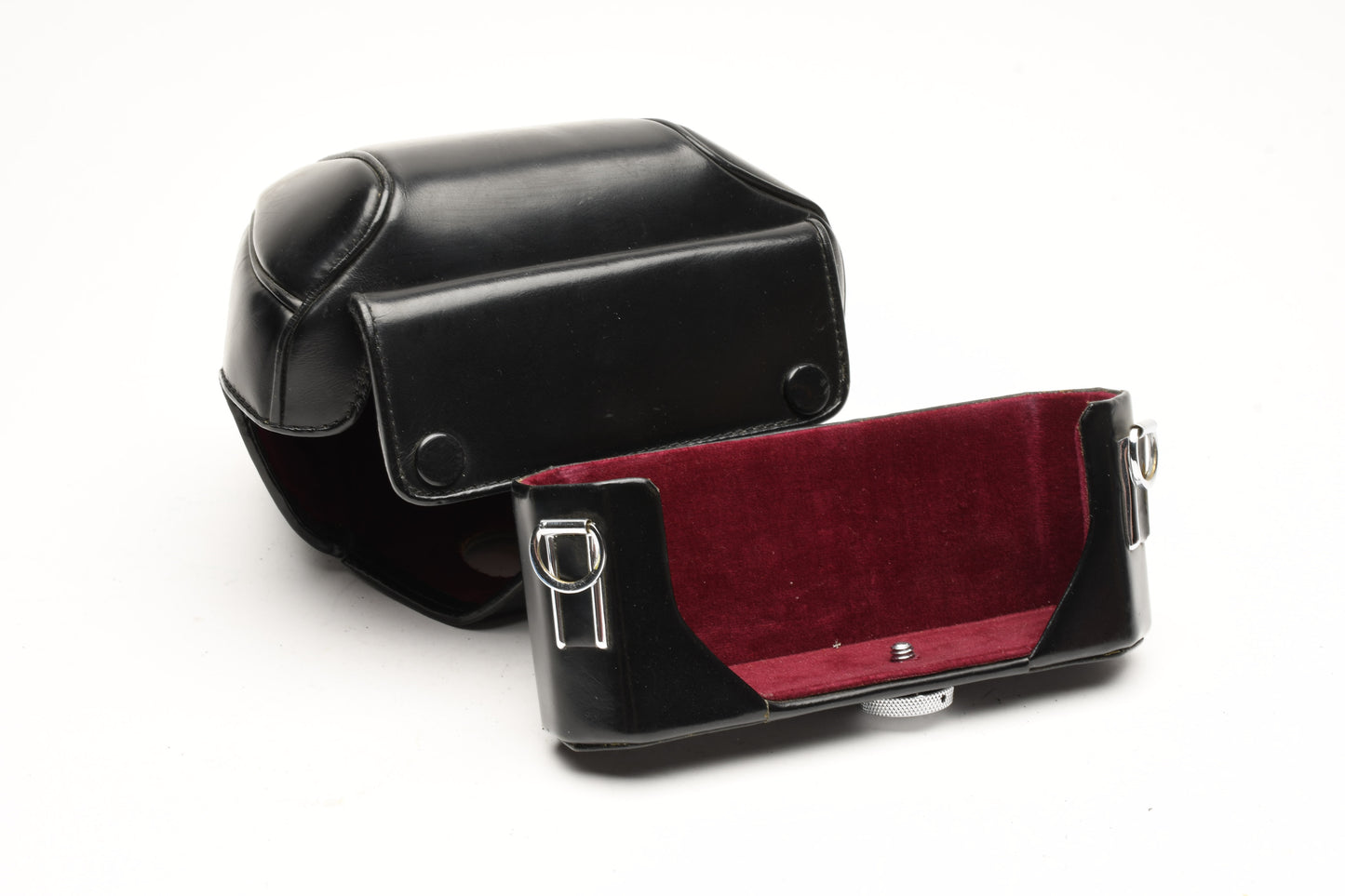 Nikon Nikkormat black leather eveready fitted case, nice & clean