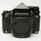 Pentax 67 6x7 MLU Medium Format Body w/AE Finder, manuals, New Seals, Great!
