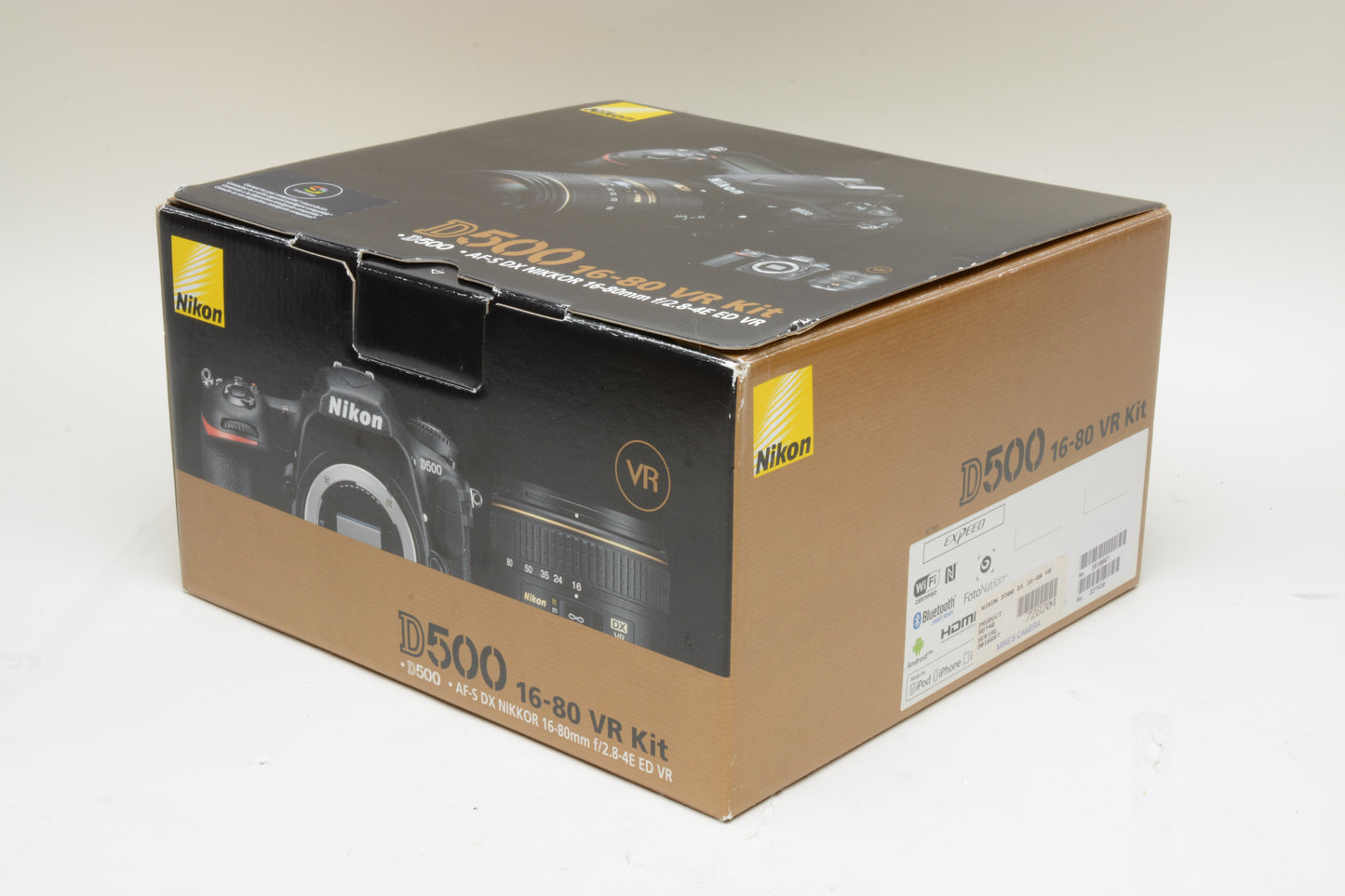 Nikon D500 DSLR Body w/AF 16-80mm f2.8-4E ED VR Kit, Only 22K Acts, Very Clean!