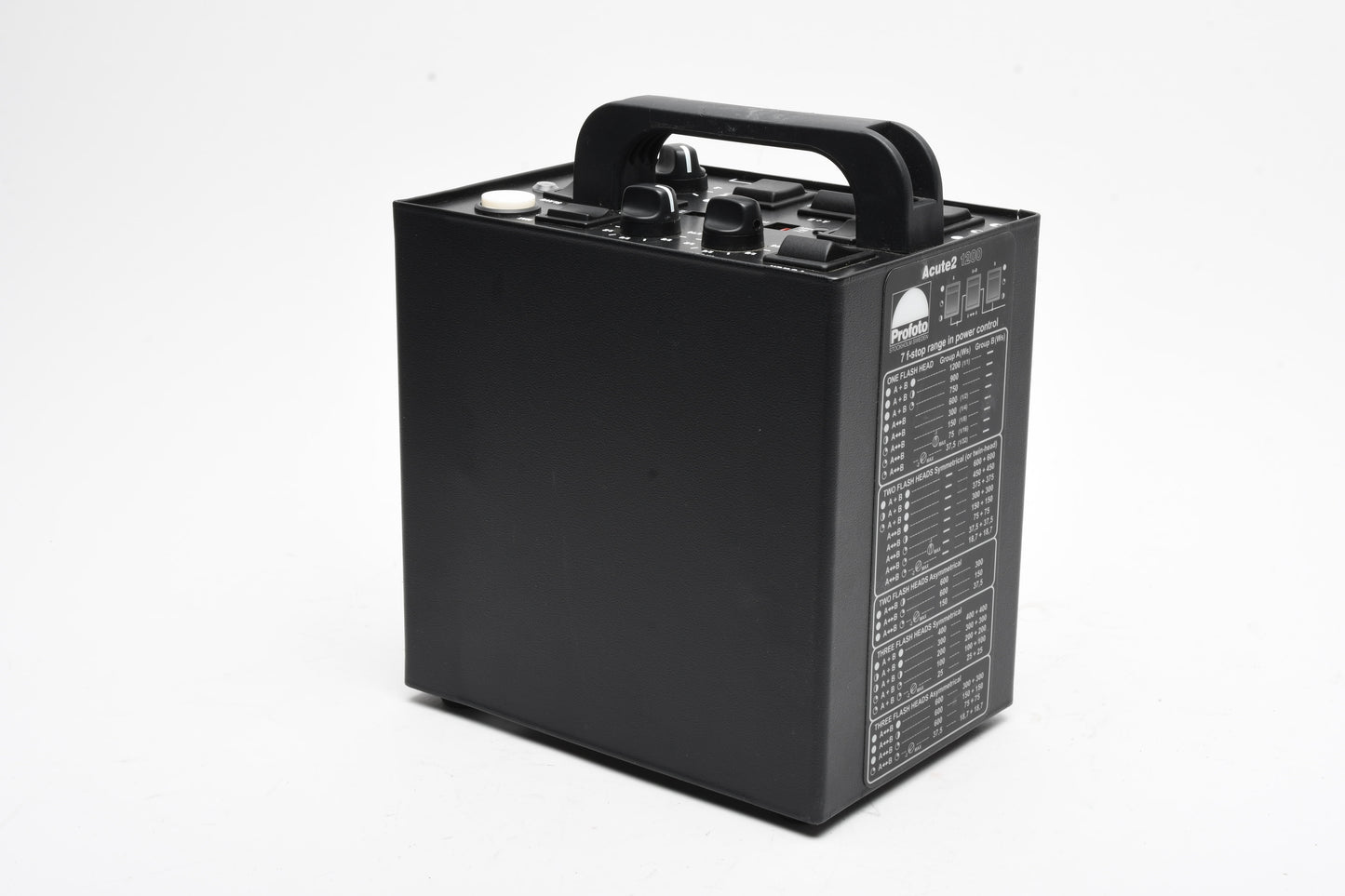 Profoto Acute 2R 1200W Flash Lighting Kit w/2 Acute D4 Heads, Case, Nice!