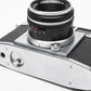 Olympus 35 S 35mm Rangefinder Camera w/4.8cm f2.8, Case, Works!