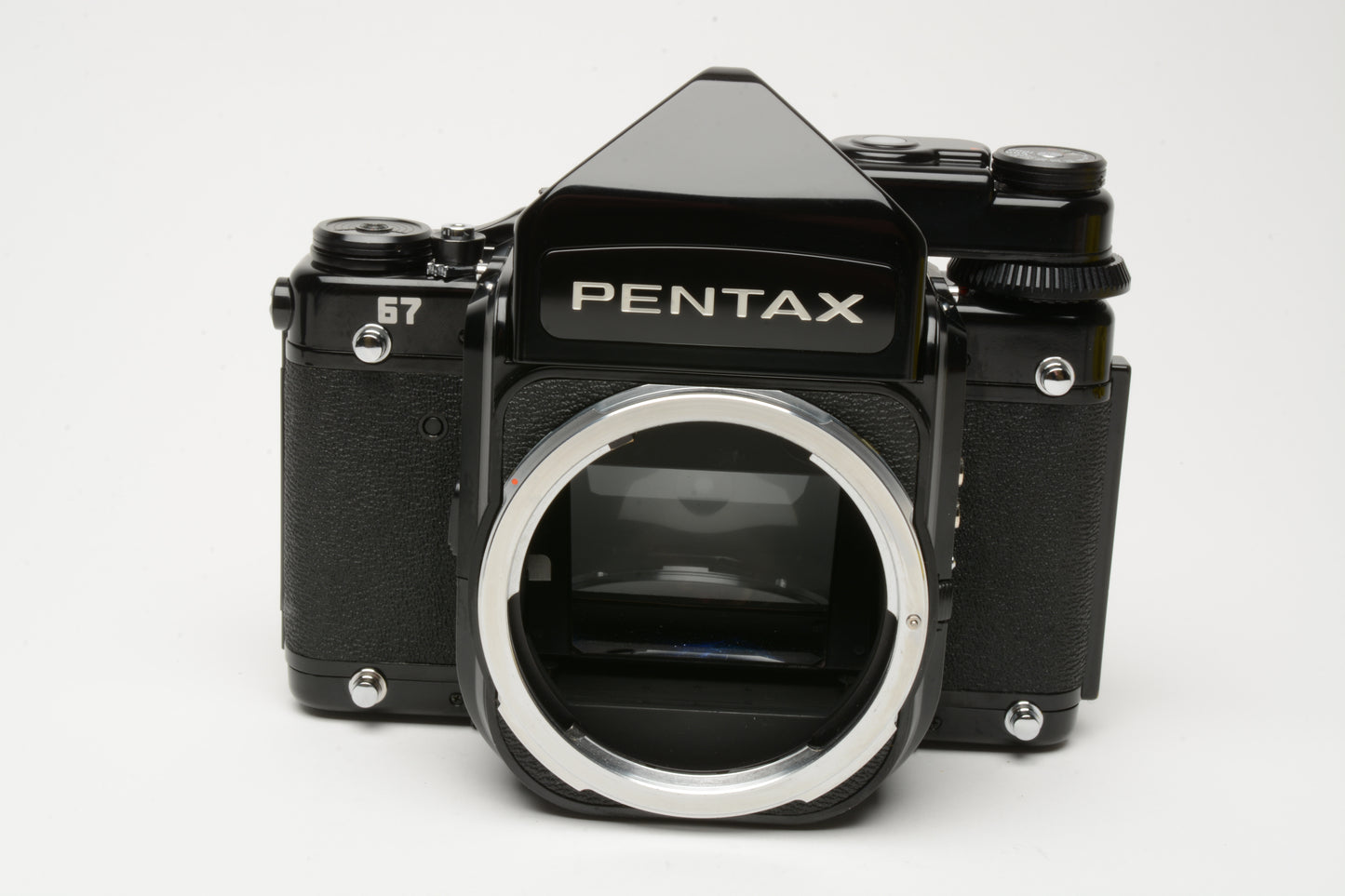 Pentax 67 6x7 MLU Medium Format Body w/AE Finder, manuals, New Seals, Great!