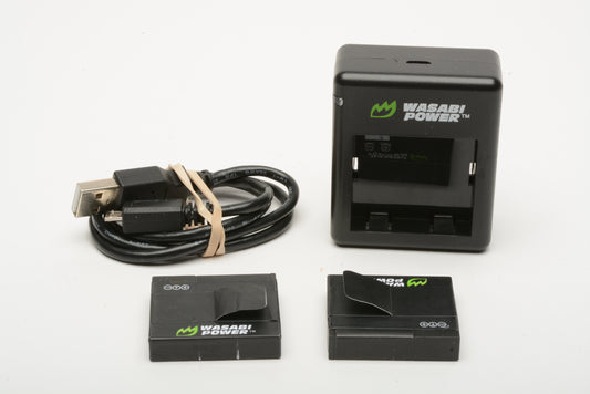 Wasabi Dual charger + 2 batts for YICAM (LCH-YICAM + 2X BTR YICAM)