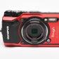 Olympus Tough TG-5 Red digital Point&Shoot w/batt, USB, Case, Tested, Good!