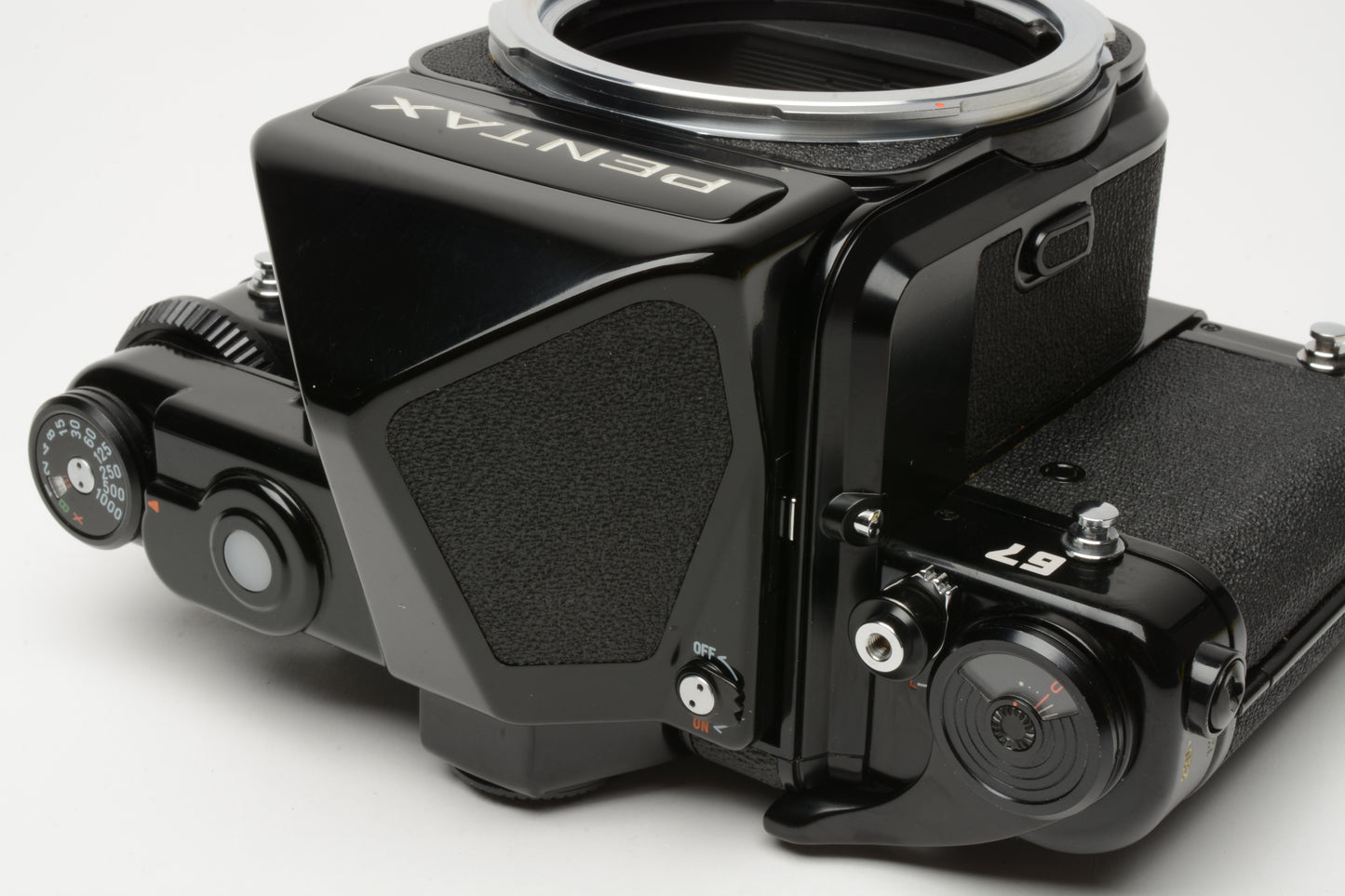 Pentax 67 6x7 MLU Medium Format Body w/AE Finder, manuals, New Seals, Great!