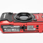 Olympus Tough TG-5 Red digital Point&Shoot w/batt, USB, Case, Tested, Good!