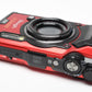 Olympus Tough TG-5 Red digital Point&Shoot w/batt, USB, Case, Tested, Good!