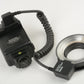 Sunpak Auto DX 8R Ringlight flash system w/Nikon NE-2D mount, step rings, Mint