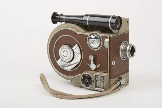 Revere Eight Model 70 Magazine Cine 8mm Movie Camera, strap, works! Vintage