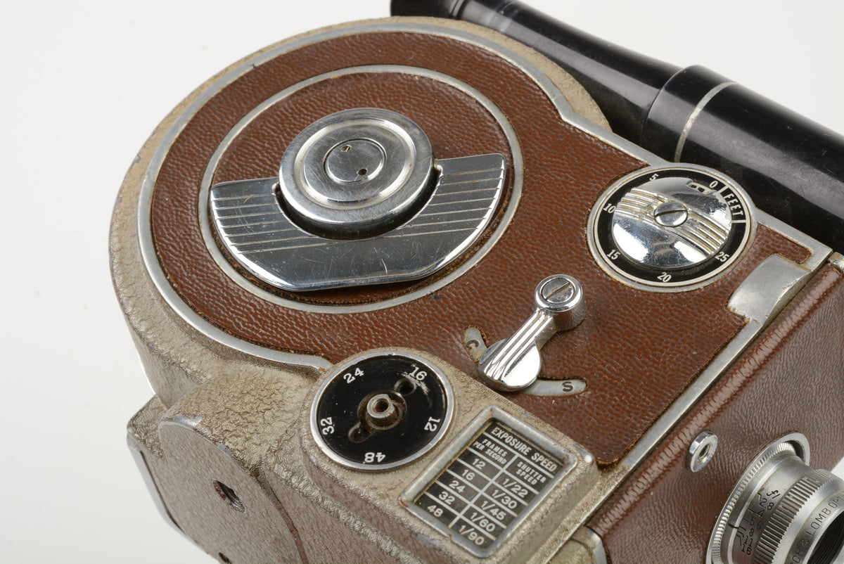 Revere Eight Model 70 Magazine Cine 8mm Movie Camera, strap, works! Vintage