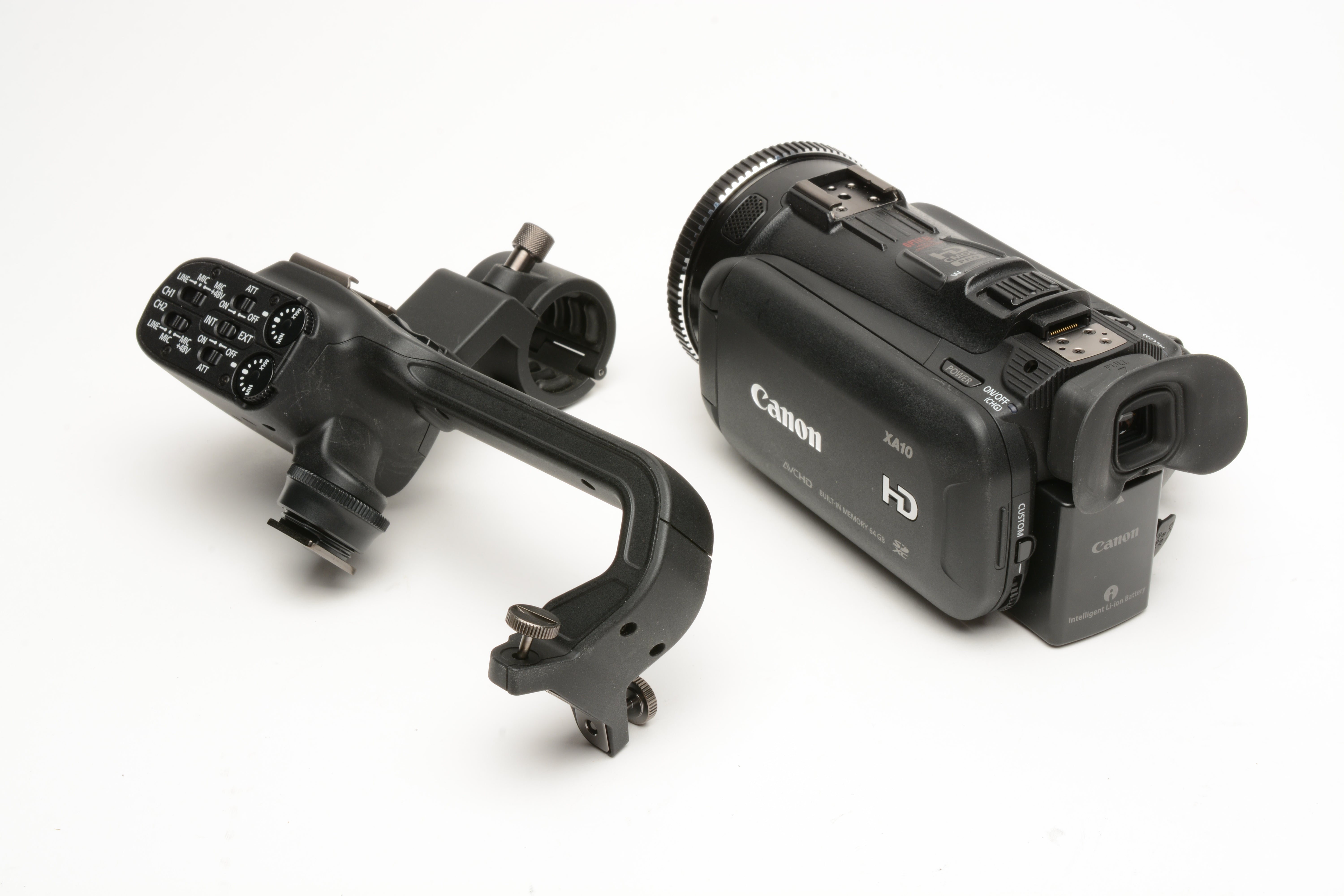 Canon XA10 Digital video camcorder w/batt, handle, Clean! Tested