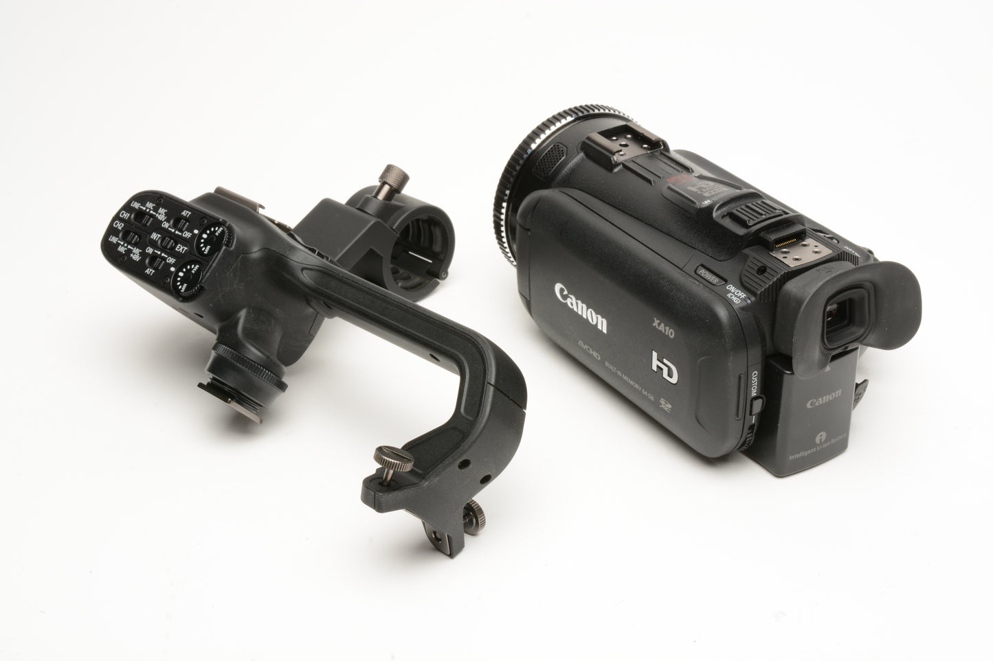 Canon XA10 Digital video camcorder w/batt, handle, Clean! Tested