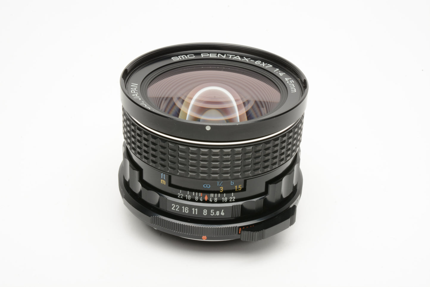 Pentax SMC 45mm f4 lens for Pentax 67, Latest version, caps, UV, Nice