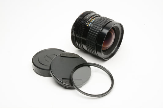 Pentax SMC 75mm f4.5 lens for Pentax 67, Latest version, caps, UV, Nice