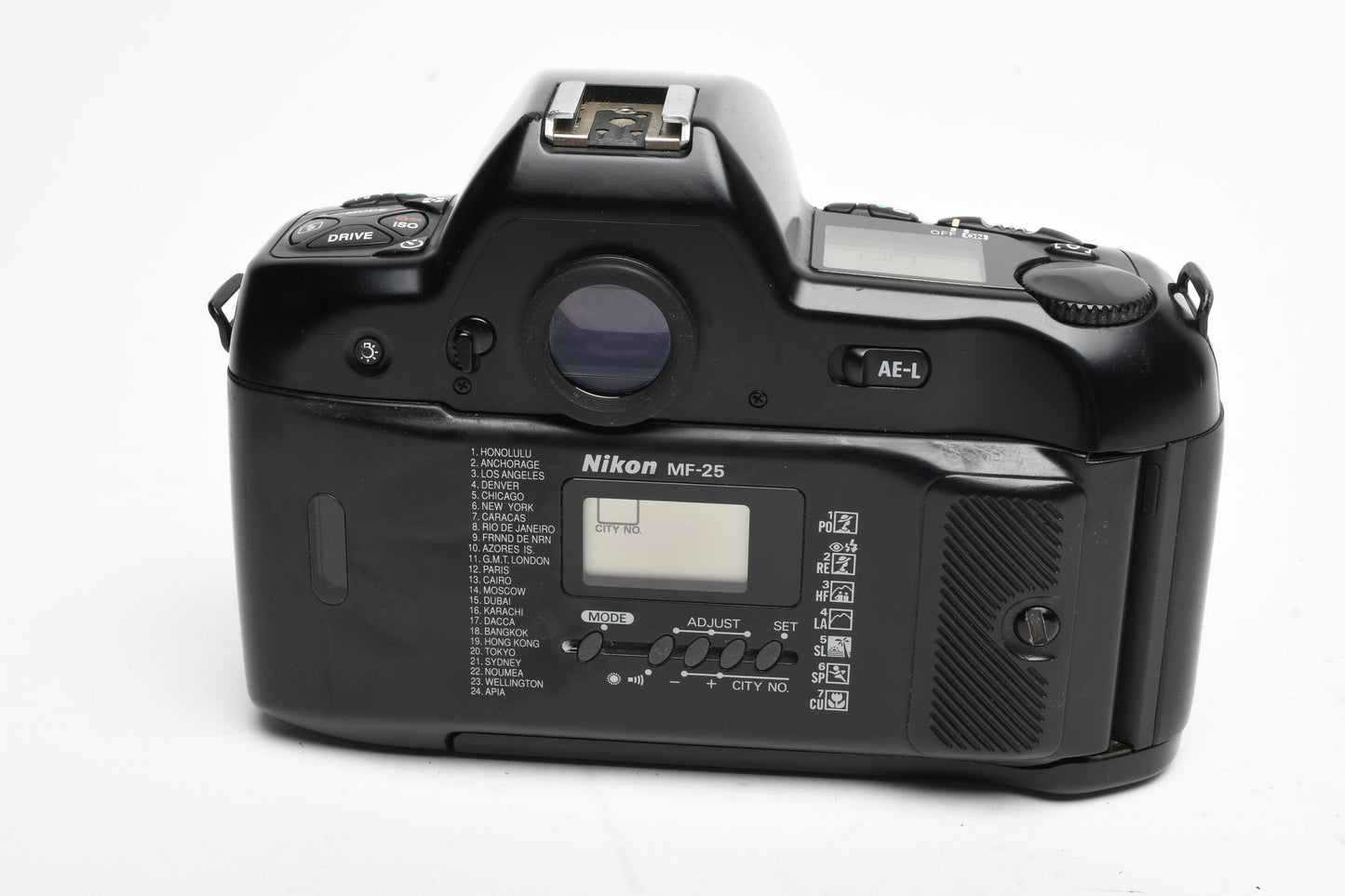 Nikon F90X N90s 35mm SLR Body w/MF-25 data back, Clean, Works great!!